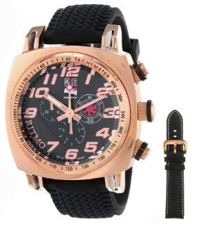 Ritmo Mundo Men's 221 RG Carbon INDYCAR Series Quartz Chrono with Rose Gold Ion Plating Case Watch: Watches