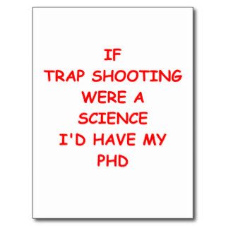 trap shooting postcards