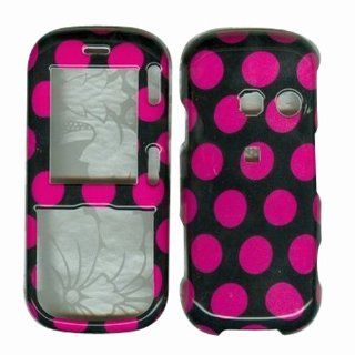 Hard Plastic Snap on Cover Fits LG LX265 VN250 Rumor2, Cosmos Pink Black Polka Dot Sprint, Verizon (does NOT fit LG LX260 Rumor or LG AX265/UX265 Banter): Cell Phones & Accessories