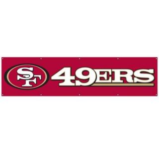 Party Animal 8 ft. x 2 ft. NFL License 49ers Team Banner DISCONTINUED 141346