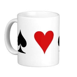 Playing Card Suits Coffee Mugs