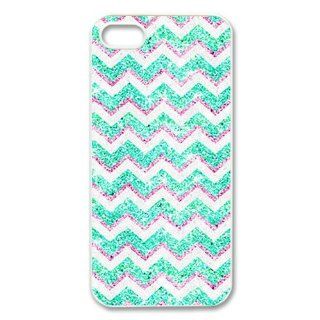 Custom Chevron Pattern With Anchor Cover Case for IPhone 5/5s WIP 249: Cell Phones & Accessories