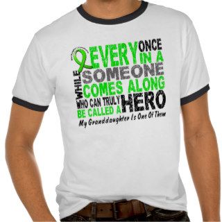 Lymphoma HERO COMES ALONG 1 Granddaughter Tshirt