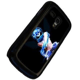 Black Frame Raving DJ Skull Design Samsung Galaxy S3 mini i8190 Case/Back cover Metal and Hard Plastic case: Cell Phones & Accessories