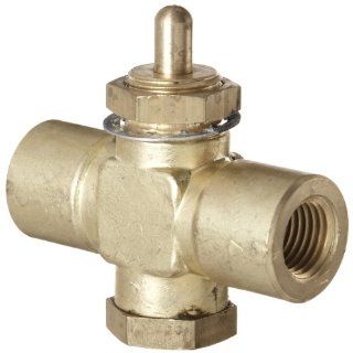 Kingston 259 Series Brass Quick Opening Flow Control Valve, Pin Handle, 1/4" NPT Female: Industrial Control Valves: Industrial & Scientific
