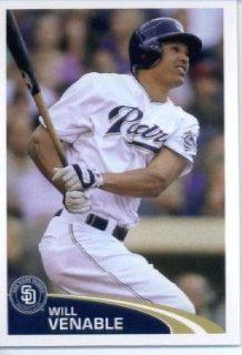 2012 Topps Baseball MLB Sticker #288 Will Venable: Sports Collectibles