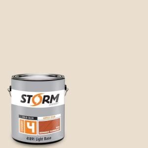 Storm System Category 4 1 gal. Seashell Exterior Wood Siding, Fencing and Decking Acrylic Latex Stain with Enduradeck Technology 418L126 1