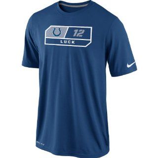 Nike Andrew Luck Indianapolis Colts Dri FIT Legend Team Name Number Performance T Shirt   Royal Blue : Sports Fan T Shirts : Sports & Outdoors