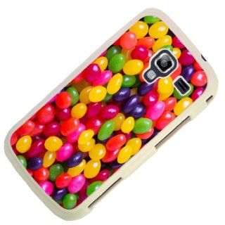 White Frame Colourful Jelly Beans Design SAMSUNG GALAXY ACE 2 I8160 Case/Back cover Metal and Hard case: Cell Phones & Accessories
