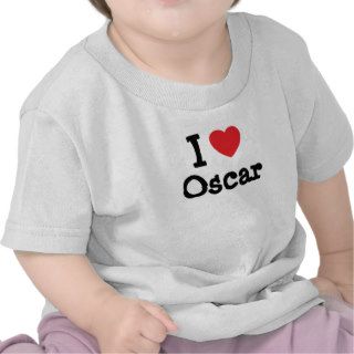 I love Oscar heart custom personalized T shirts