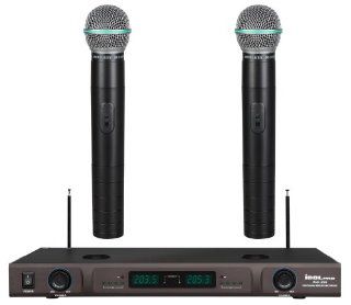 IDOLpro VHF 269 Dual Rechargleable Wireless Microphones System Musical Instruments