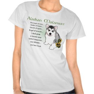 Alaskan Malamute Gifts T shirts