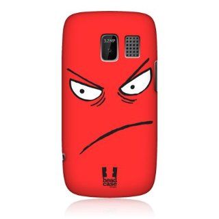Head Case Designs Angry Emoticon Kawaii Edition Glossy Hard Back Case For Nokia Asha 302: Cell Phones & Accessories