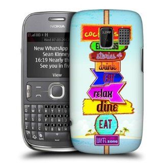 Head Case Designs Food Beach Signs Hard Back Case Cover for Nokia Asha 302: Cell Phones & Accessories