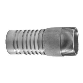 PT Coupling Progrip C50 External Crimp System Series Stainless Steel 304 Hose Fitting, Adapter, 1" NPT Male: Barbed Hose Fittings: Industrial & Scientific
