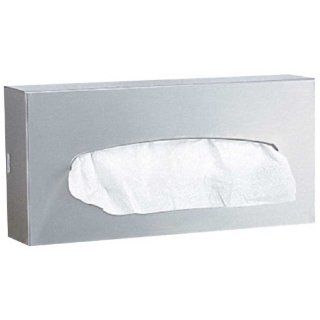 Bobrick 8397 304 Stainless Steel 2 Ply Surface Mounted 100 Facial Tissue Dispenser, Satin Finish, 10 1/4" Width x 5 3/16" Height x 2 1/4" Depth: Industrial & Scientific