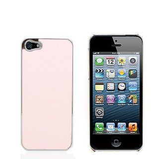 CoverON Hard LIGHT PINK GLITTER BLING Cover with SILVER CHROME TRIM Case For Apple Iphone 5S / 5 [WCF804]: Cell Phones & Accessories