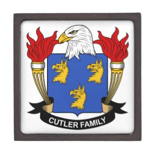 Cutler Family Crest Premium Keepsake Box