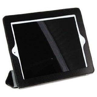 Magnetic Rollback iPad Cover, Pebbled Faux Leather, Black, Gray Interior: Everything Else