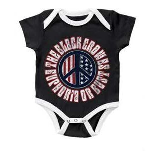 Black Crowes Bodysuit ''Euphoria Or Bust' Black' Infant Onesie (18 24 Months): Clothing