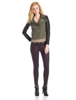Doma Women's Military Leather Jacket