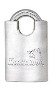 Black Dog 55166 Stainless Steel Shrouded Padlock Keyed Different, 1 1/2 Inch    