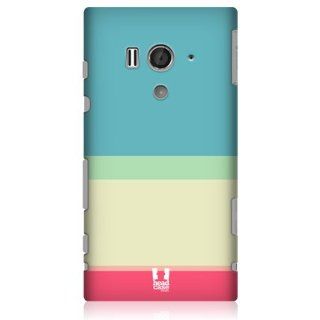 Head Case Designs Baby Blue And Cream Stripes Designs Case For Sony Xperia acro S LT26W: Cell Phones & Accessories