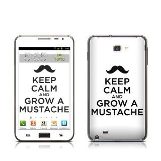 Keep Calm   Mustache Design Protective Skin Decal Sticker for Samsung Galaxy Note GT N7000 Cell Phone: Cell Phones & Accessories