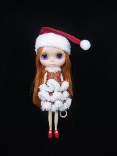 Set of Outfit Handmade Christmas Costume Clothes for Blythe Doll Dress 321: Toys & Games