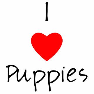 I Love Puppies Photo Cut Out