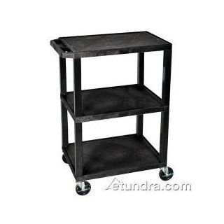 Luxor WTS34S Tuffy Black 34"H Utility Cart : Office Products