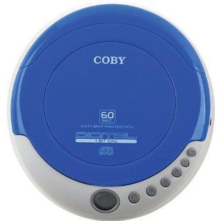 Coby CXCD329 Slim Personal CD Player with Anti Skip Protection (Blue)  Cd Player For Kids   Players & Accessories