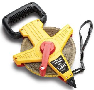 Gill Athletics Steel Measuring Tapes YELLOW/BLACK/RED 330 (100M) OPEN REEL : Track And Field Equipment : Sports & Outdoors