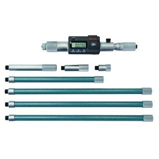 Mitutoyo 337 304 Digimatic Tubular LCD Inside Micrometer, Extension Rod Type, 8 60" Range, 0.0001" Graduation, +/ 0.00132" Accuracy, 6 pcs Extension Rods: Industrial & Scientific