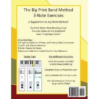 3 Note Exercise Book Tuba (Compensating) (The Big Print Band Method) M. Schottenbauer 9781491058305 Books
