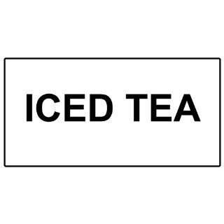 Iced Tea Black on White Engraved Sign EGRE 16819 BLKonWHT Catering : Business And Store Signs : Office Products