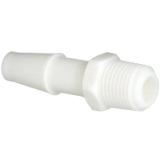 Value Plastics 1860 1 White Nylon Tube Fitting, Classic Series Barbed Adapter, 1/4" (6.4 mm) Tube ID x 1/8 27 NPT Male (Pack of 25): Industrial & Scientific