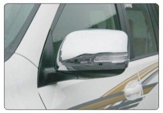 ABS Chrome Rearview Side Mirror Cover Trim With LED For Toyota Land Cruiser Prado FJ150: Automotive
