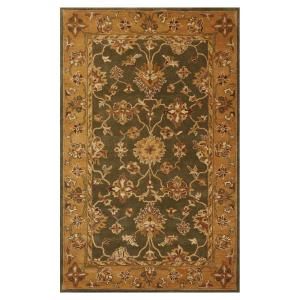 Kas Rugs Traditional Oushak Green/Gold 8 ft. x 10 ft. 6 in. Area Rug JAI38588X106