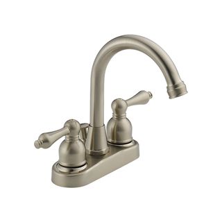 Delta Faucets Peerless 2 handle Centerset Satin Nickel Lavatory Bathroom Faucet Delta Faucets Bathroom Faucets
