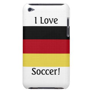 I Love Soccer! German Flag Barely There iPod Cover