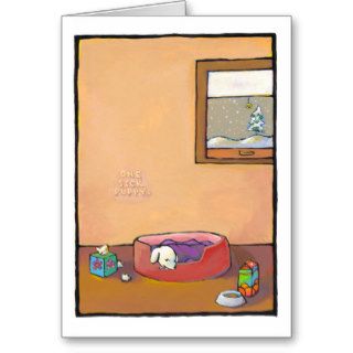 GET WELL SOON Sick Puppy   art cold flu health Cards