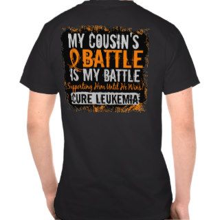 My Battle Too 2 Leukemia Cousin Male Tshirt
