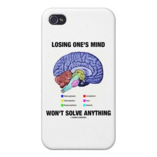 Losing One's Mind Won't Solve Anything (Brain) Case For iPhone 4