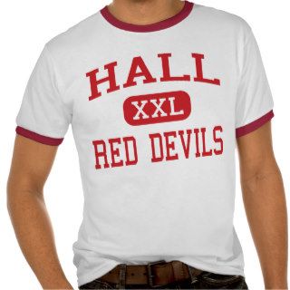 Hall   Red Devils   High   Spring Valley Illinois Tshirts