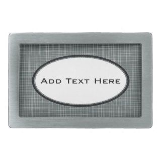 Personalized Masculine Print for Him Rectangular Belt Buckles