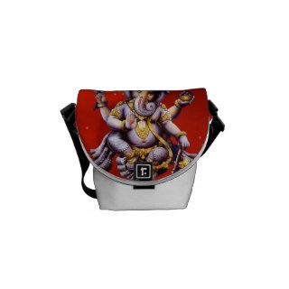 Ganesh Ganesha Hindu India Bali Elephant Deity Messenger Bag