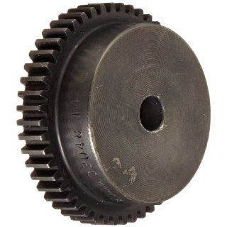Spur Gear, 14.5 Degree Pressure Angle, Carbon Steel, Inch, 20 Pitch, 0.375" Bore, 2.400" OD, 0.375" Face Width, 48 Teeth: Robot Gears: Industrial & Scientific