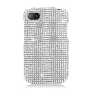 Eagle Cell PDBBQ10F377 RingBling Brilliant Diamond Case for BlackBerry Q10   Retail Packaging   Silver: Cell Phones & Accessories