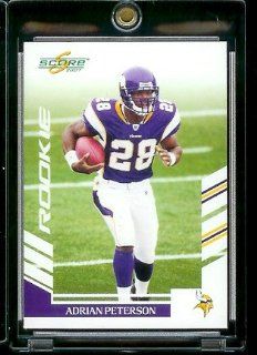 2007 Score # 341 Adrian Peterson   Minnesota Vikings   NFL Football Rookie (RC) Card 